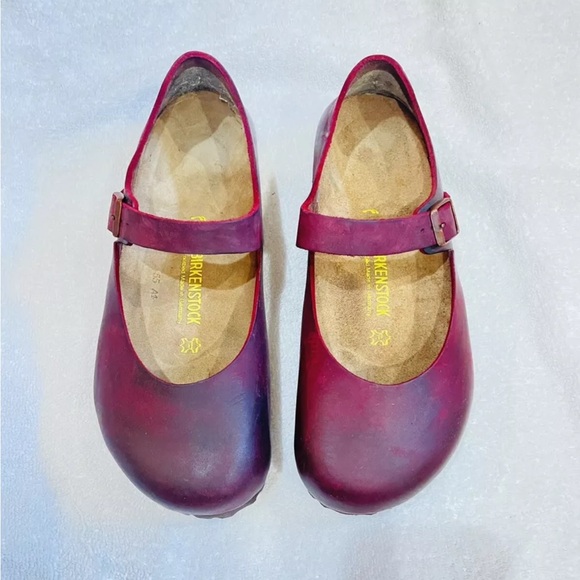 Birkenstock Montova Sz 40 Zinfandel Red used shoes - Picture 3 of 7